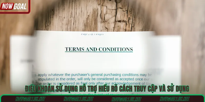 Điều khoản sử dụng hỗ trợ hiểu rõ cách truy cập và sử dụng